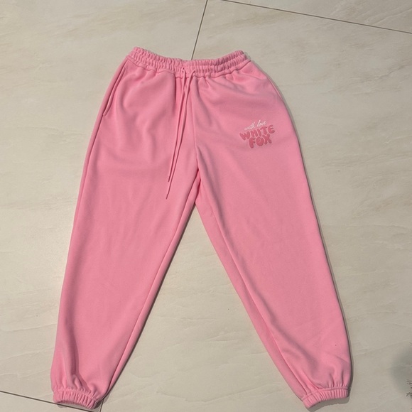 White Fox Boutique Pants - White Fox Boutique Kids Light Pink Sweatpants